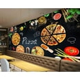 thumbnail image 2 of Papier Peint 3D Pizza Shop Restaurant SKU#WAL0154, 2 of 8