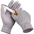 thumbnail image 1 of EN 388 Certified Food Grade Level 5 Polyurethane Coated Work Gloves, Machine Washable Cut and Stab Resistant, 1 of 6
