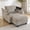 Brown, variant on 54" Convertible Corduroy Single Sofa Couch, Sillones Para Domitorio Single Sofa with Usb Ports, Butacas Para Sala Sofa with Storage Design for Living Room, Beige