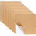 thumbnail image 1 of wonima02 10 PCS Self-Adhesive Cork Sheet, 11.8 X 11.8 Inch Cork Sheet with Strong Adhesive Backingt for DIY Coasters, Wall Decor, Craft Projects, Insulation and Custom Crafts, 1 of 1