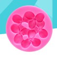 thumbnail image 2 of FELTECHELECTR Moldes de silicona con forma de hortensia para decorar pasteles, magdalenas, postres, chocolate y fondant (rosa), 2 of 2