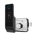thumbnail image 1 of Fingerprint Gate Lock Tuya Outdoor Smart Door Lock Digital IC Card Rim Electronic Door Lock Suitable For Home Garden ,Smart and Convenient, 1 of 7
