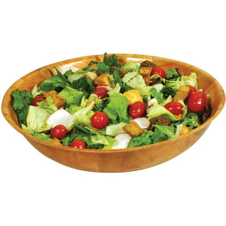 Extra Large Salad Bowl - Winware by Winco Woven Wooden Salad Bowl 10