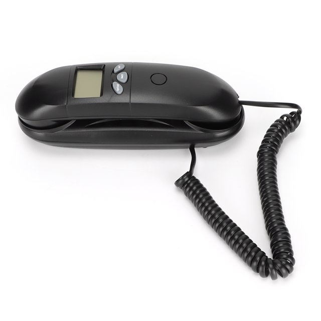 Teléfono Con Cable De Bobina, Registro De Llamadas Entrantes, Número De Protección De Teléfono Fijo, Pausa Con Cable Recto Para Hotel Para Oficina