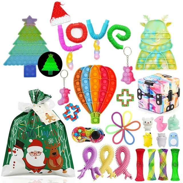 goowrom Christmas Decompression Toys Kit, Stress Relief Squeezing Board Game