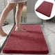 thumbnail image 1 of Alfombras de baño, alfombras para sala de estar, alfombra de área, alfombra de baño, alfombra de terciopelo larga de color sólido, súper absorbente, gruesa, de felpa, antideslizante, alfombra para el, 1 of 4