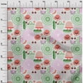 thumbnail image 3 of oneOone Viscose Jersey Green Fabric Beach Sewing Craft Projects Fabric Prints By Yard 60 Inch Wide, 3 of 4