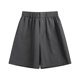 thumbnail image 1 of pstuiky Pantalones cortos de gimnasio para hombre, Pantalones cortos de playa holgados para hombre, de color liso, informales, a la moda, con bolsillos, botones y cremallera, 1 of 5