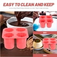 thumbnail image 3 of Raindrops 4 Cup Cute Ice Cube Mold Trays Fun Shape Maker Red, 3 of 8