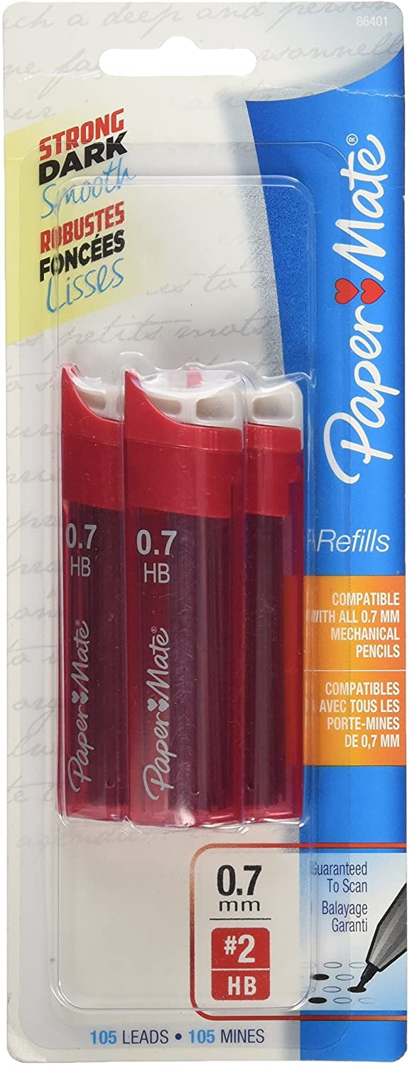 Paper Mate 66401PP 0.7mm Mechanical Pencil Lead Refills, 105 Refills
