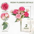 thumbnail image 4 of Peonías artificiales MARTINE MALL, 2 unidades, rosa mixto, 30 cm, 4 of 9