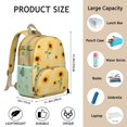 thumbnail image 3 of Rustic Farmhouse Students Backpack - Cute Boho Floral and Bee Artwork with Bright Yellow Sunflower, Lightweight and Durable for School and Outdoor Use, 3 of 6