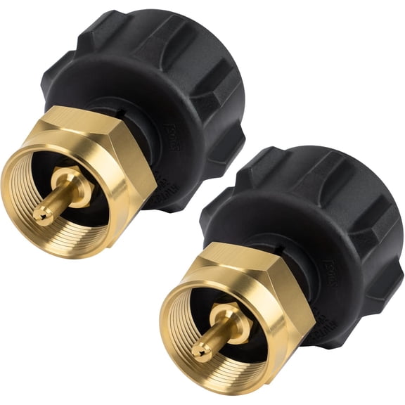Propane Refill Adapter for 1 lb. Tanks, Propane Adapter Fill 1lb from 20lb, LP Gas Cylinder Tank Coupler Fits QCC1 / Type1 Propane Tank and 1 lb Throwaway Disposable Cylinder