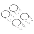 thumbnail image 1 of Unique Bargains Stainless Steel Cable, 4 Pack PVC Coated 1/16' Wire Rope for Deck Railing 3.3ft, 1 of 4