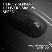 Logitech G Pro X Superlight 2 Lightspeed Wireless Gaming Mouse, Lightweight, Black
