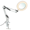 thumbnail image 3 of Neoglint Flexible abrazadera lámpara de mesa con 8x lupa brazo oscilante regulable LED luz de escri Neoglint  Lámpara de clip, 3 of 7