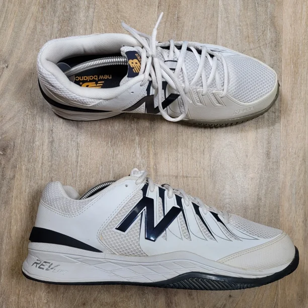New Balance 1006 Shoes Mens Size 10.5 D White Blue Running Sneakers MC1006BW