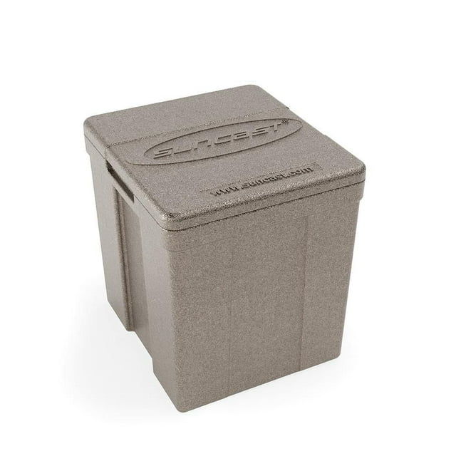 Suncast Foam Cooler Insert – 8 Qt Insulated Container for Outdoor Entertainment Bar - Silver
