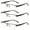 3 Pairs of Brown, variant on 3 Pairs of Mens Half Rimless Blue Light Blocking Rectangle Reading Glasses +2.5, Metal Spring Hinges Classic Readers 2.5