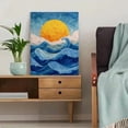 thumbnail image 5 of Sunny Ocean Waves Mosaic Canvas Wall Art, Sea Wave Print for Living Room, Bedroom, Kitchen, Bathroom and Hotel Decor, 5 of 8