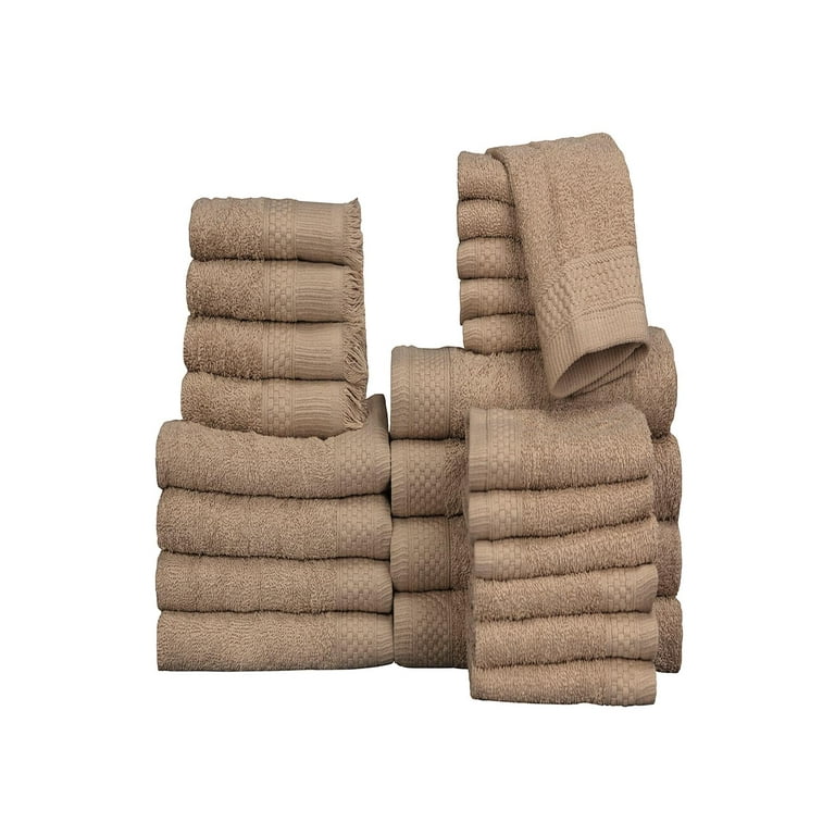 Baltic Linen Ringspun Cotton 6-Piece Towel Set - Mocha