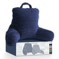 thumbnail image 1 of Nestl Almohada de Lectura para Niños y Adolescentes, Pequeña con Respaldo Brazos, Descanso Cama Memory Foam Triturada, Azul Marino., 1 of 7