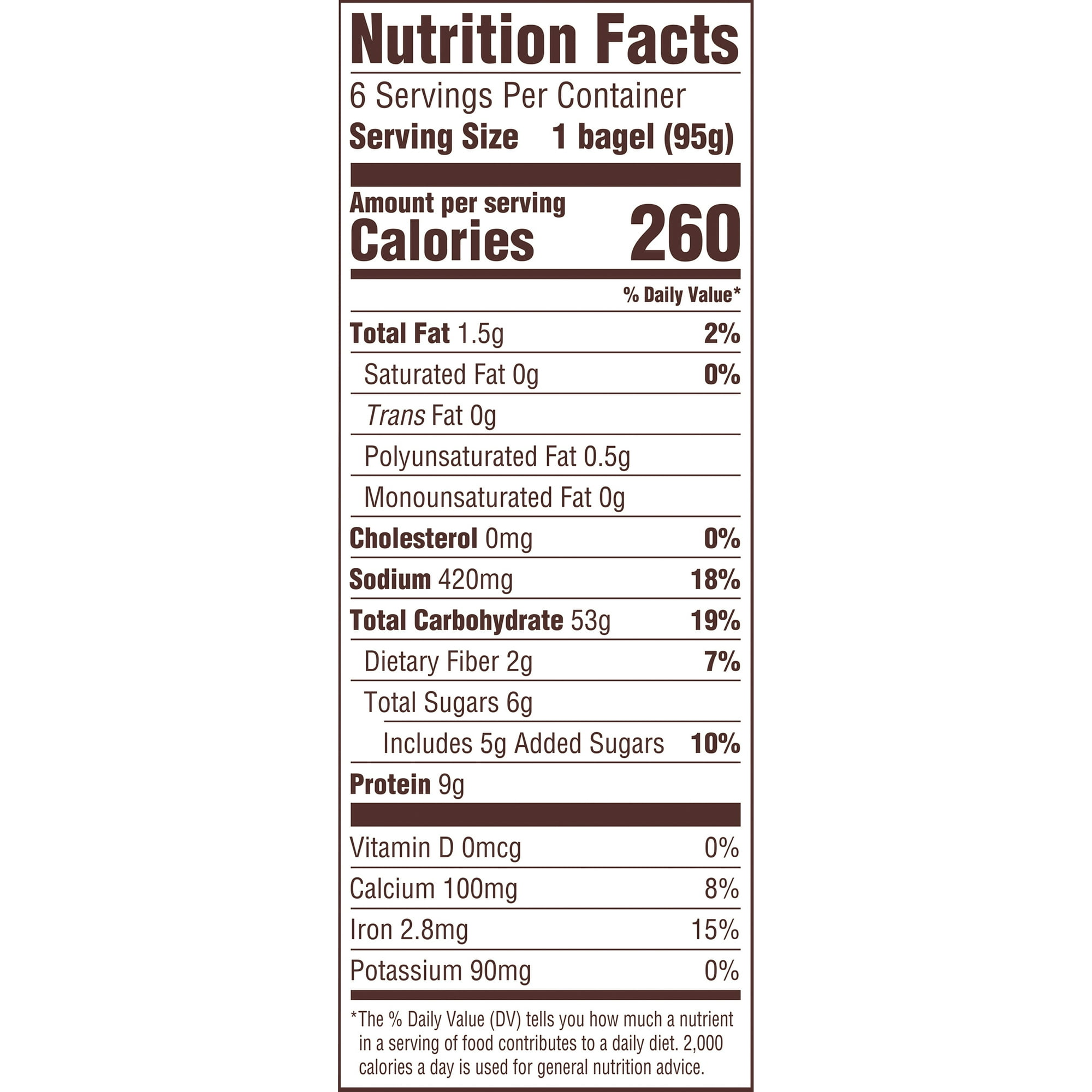 Thomas Onion Bagel Nutrition Facts Besto Blog