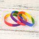thumbnail image 3 of 10pcs brazalete de silicona pulsera del color del arco iris pulsera suave homosexual moda pulsera única, 3 of 6