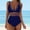 Dark Blue, variant on One Piece Swimsuit Women 2026 Fashion Women's Sleeveless Solid Bikini Set Swimsuit Push-Up Padded Swimwear Swimsuit Beachwear Army Green L