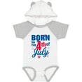 thumbnail image 3 of Inktastic Born on the 4th of July Boys or Girls Baby Bodysuit, 3 of 5