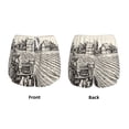 thumbnail image 3 of Wukai retro tractor Print Women' double-layer Shorts for Athletic Gym Running Shorts with Phone Pockets-X-Large, 3 of 7