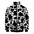 thumbnail image 2 of Chaqueta con estampado 3D de manchas de vaca en blanco y negro para hombre y mujer, abrigos informales de manga larga, gran oferta, chaquetas con cremallera para primavera y otoño, ropa de abrigo, 2 of 5