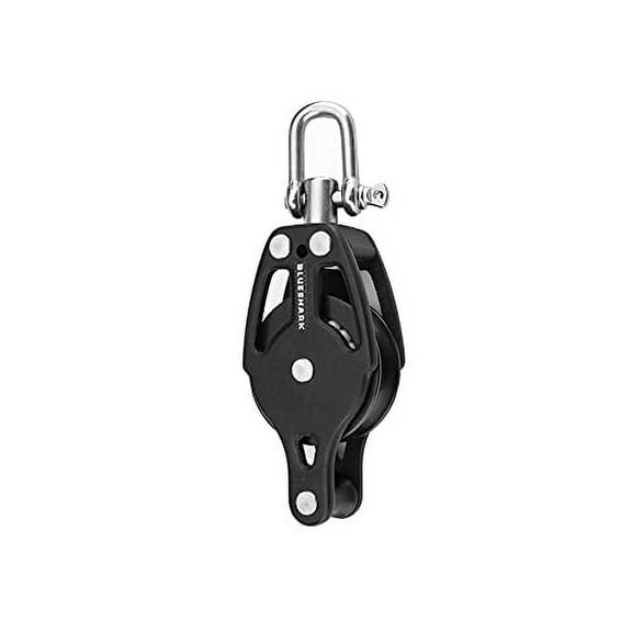 BLUESHARK 38mm Single Swivel Becket Aluminum Sailing Block Choose Quantity (1-Pack) 2252