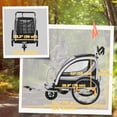 thumbnail image 3 of Aosom Child Bike Trailer with Storage, 5 Point Harness, Baby Stroller Grey, 3 of 10