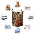 thumbnail image 3 of Lsque Valley Meditating Guinea Pig pattern Laundry Hamper Basket, Tall Woven Rope Hamper Basket for Clothes, Lightweight Storage Basket, Collapsible Waterproof-, 3 of 8