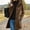 A67 Bronze, variant on Women's Winter Hooded Coat Button Down Mid Length Pea Coats Casual Warm Outerwear Trench Jacket with Pockets Elegant Overcoat