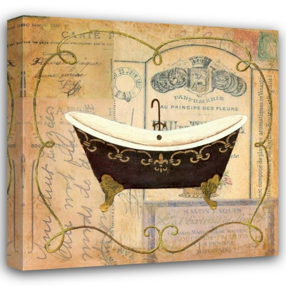 Tava Studios 15x15 Gallery Wrapped Canvas Wall Art Titled - Bain de Luxe II