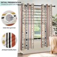thumbnail image 3 of Yayeee Window Curtains Light Filtering 63"x42" Grommet Panel Pair Home Living Room Decor, Brown Abstract Dots, 3 of 7