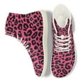 thumbnail image 3 of Psesaysky Lace-up Barefoot Shoes High-Top Sneakers with Red Leopard Print Gift for Wife Girlfriend Mom Size 6-13.5, 3 of 7