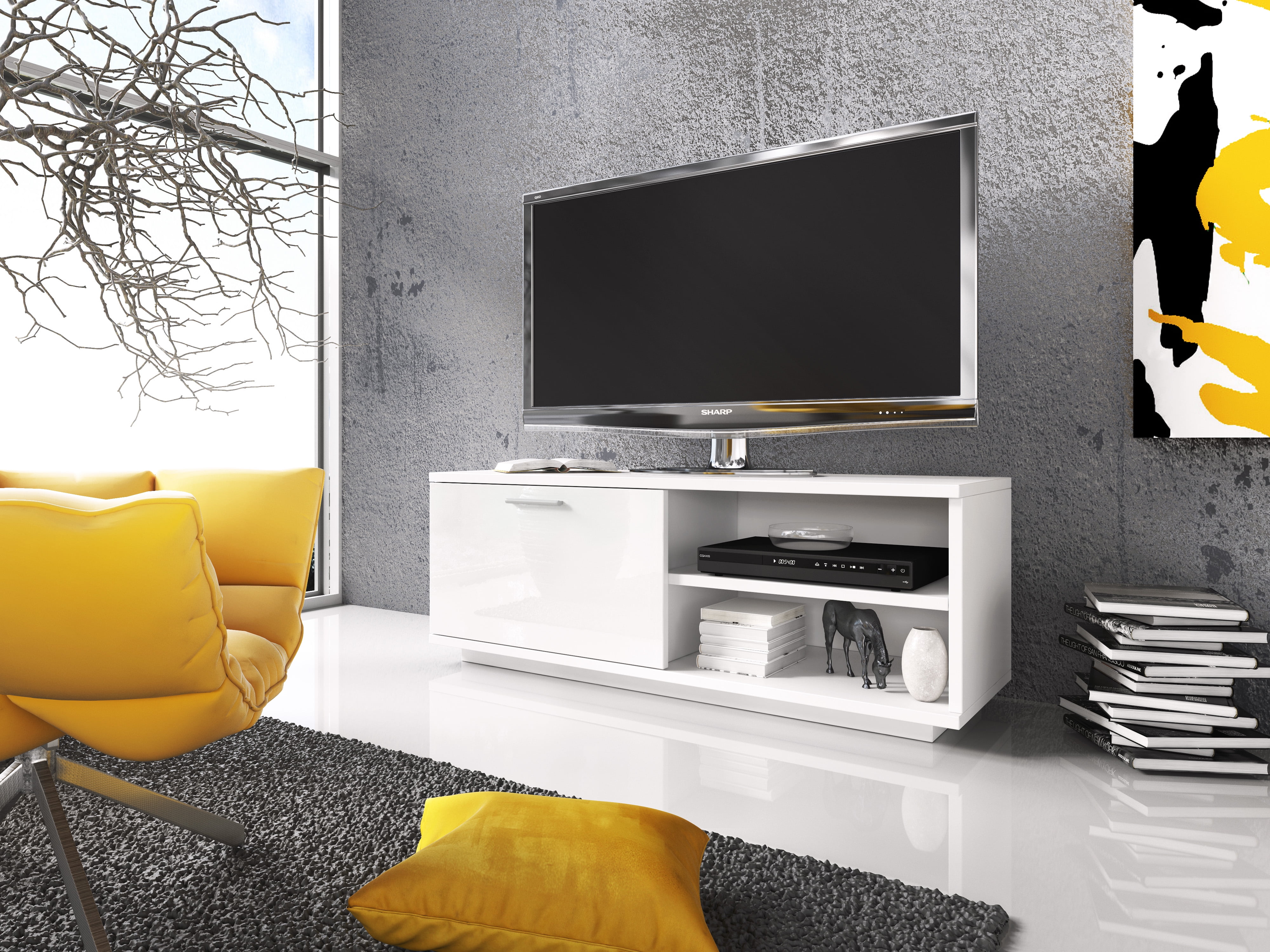 Leon 3 Modern 42 Tv Stand For S Up, Electric Fireplace Tv Stand Leons