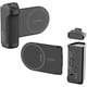thumbnail image 1 of wonima11 MagCam Phone Grip Kit, 3-in-1 Mobile Phone Grip with MagSafe Wireless Charging/Detachable Bluetooth Remote, Built in Powerbank, Phone Stand, Classic Black, 1 of 1