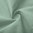 thumbnail image 5 of Amkhujs Summer Dresses for Women Breathable Soft V Neck Linen Dress Elastic Cuff 3/4 Sleeve Midi Dress for Casual Wear, 5 of 5