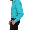 thumbnail image 4 of G-Style USA Men's Regular Fit Long Sleeve Solid Color Dress Shirts - Turquoise - 2X - 18-18.5 - 36-37, 4 of 6