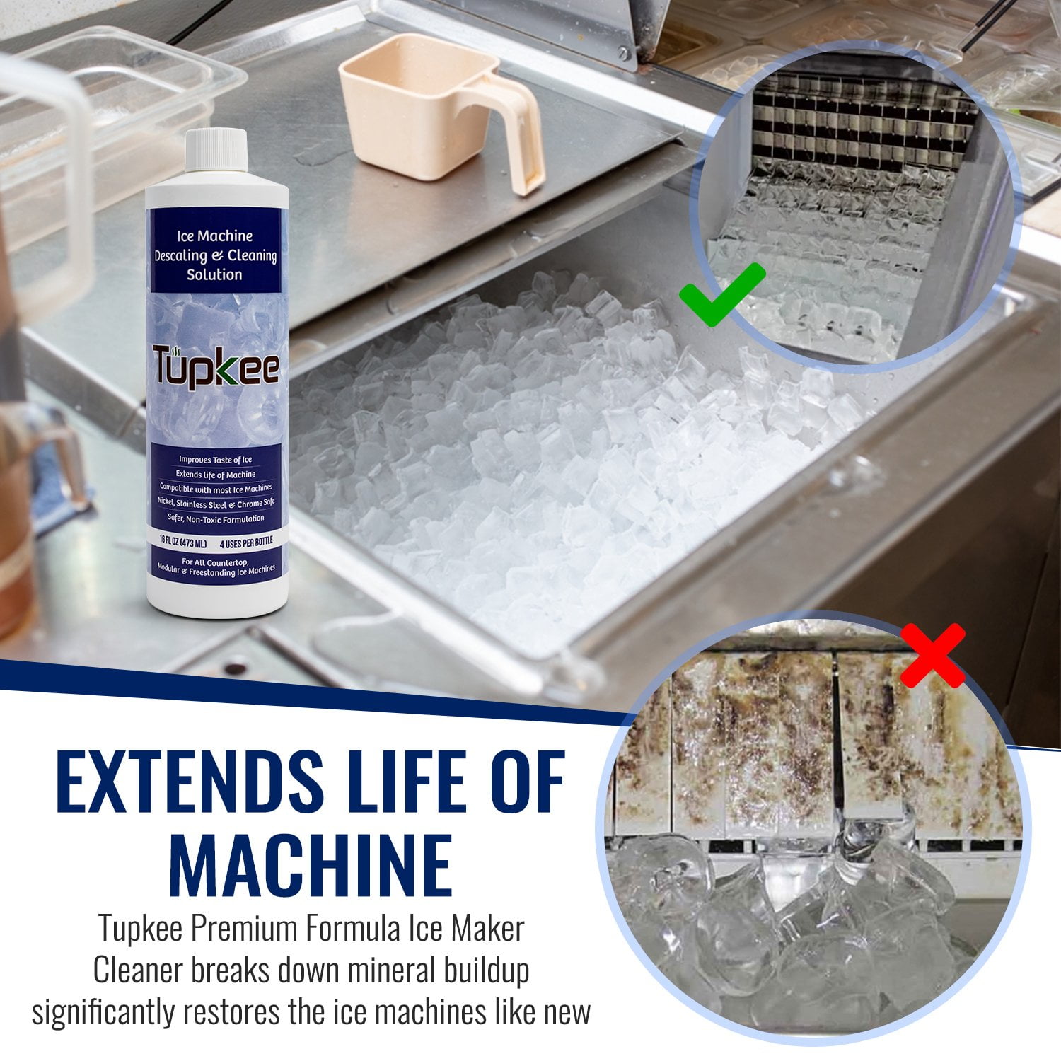 Syntec Arctic Ace Nickel-Safe Ice Machine Cleaner - Gal.