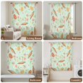 thumbnail image 6 of Easter Eggs Sheer Curtains 108" Extra Long, Carrots Spring Daisy Botanical Rustic Green Light Filering Curtains, Privacy Drapes Simi Floor to Veiling Curtain for Living Room Large Window Treatment, 6 of 9