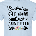 thumbnail image 4 of Inktastic Rockin' the Cat Mom and Aunt Life T-Shirt, 4 of 5