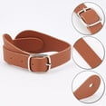 thumbnail image 4 of 4Pcs Leather Spur Straps Adjustable Boot Strap Western Man Woman Single Ply Leather Horizons Spur Straps with Zinc Alloy Clasp for Equestrian Supplies Thigh High Boots Chocolate, 4 of 9