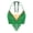 Green, variant on Women Sequin Halter Bra Tops Salsa Belly Dance Boho Festival Clubbing Tribal Bra Gold Shell Top White XXL