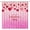 Red Pink, variant on Valentine''s Day Shower Curtain Red Heart Pink Floral Romantice Sweet Couple Fabric Bathroom Curtain Set with Hooks(70" WX70 H)
