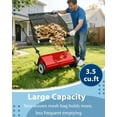 thumbnail image 3 of 21 in Push Lawn Sweeper,4 Spinning Brushes, 7 Cu. Ft. Large Capacity Collection Bag,Adjustable Height, Durable Steel Frame with Rubber Wheels, for Grass, Leaves & Debris Collector on All Terrains, 3 of 5